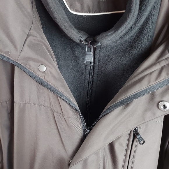 Large Men's Coat Weather Resistant With Removable Hood Calvin Klein - Picture 4 of 16